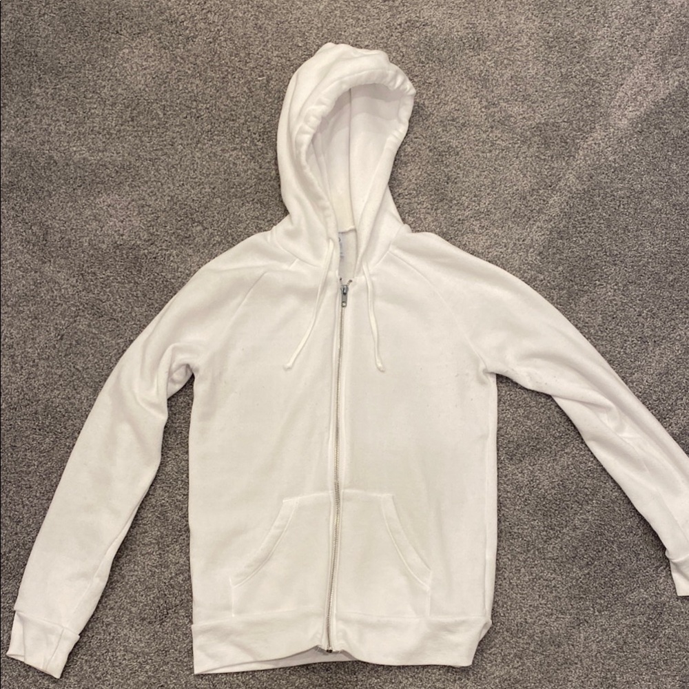 Alternative Ivory Zip-Up Hoodie